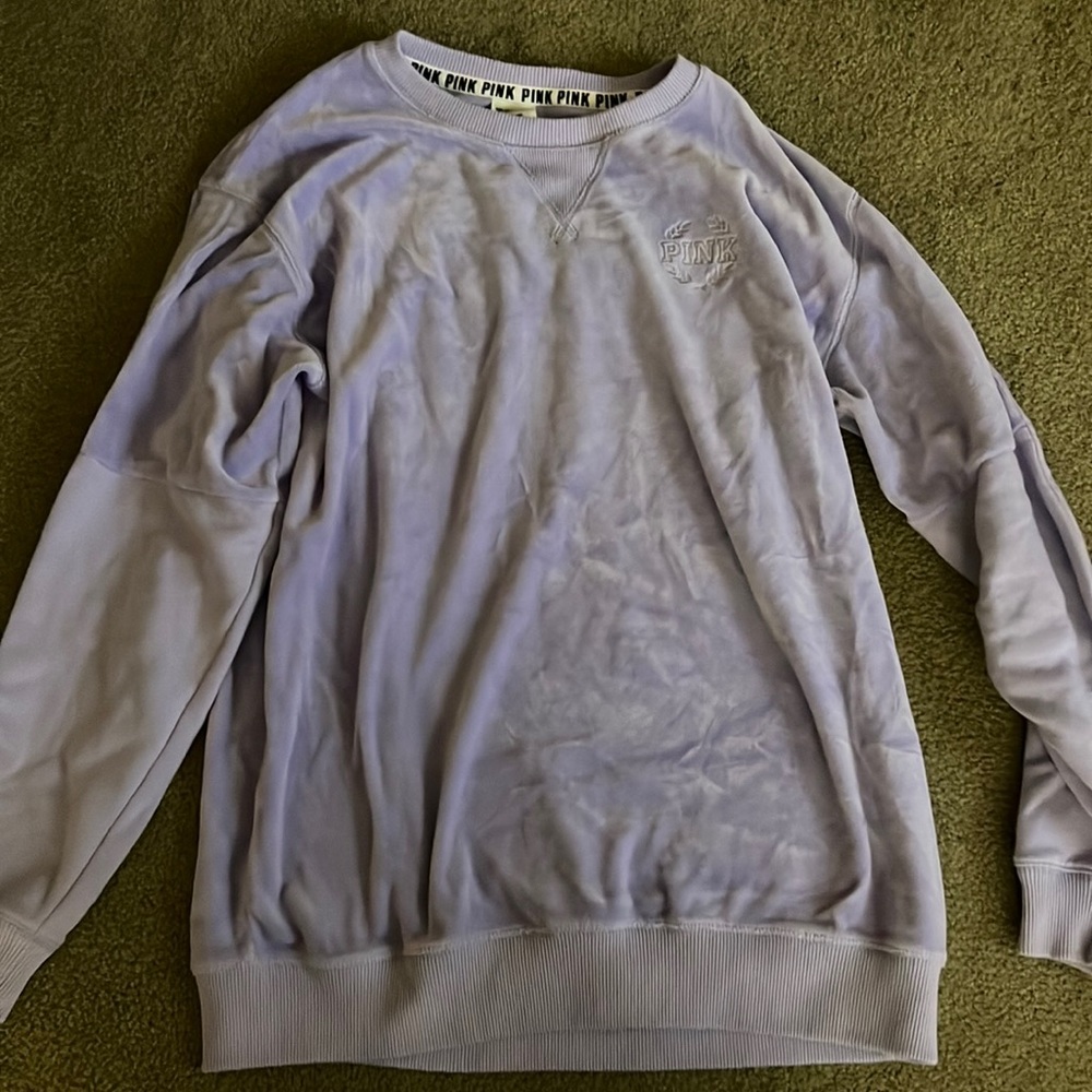 Victoria Secrets PINK velvet crew neck